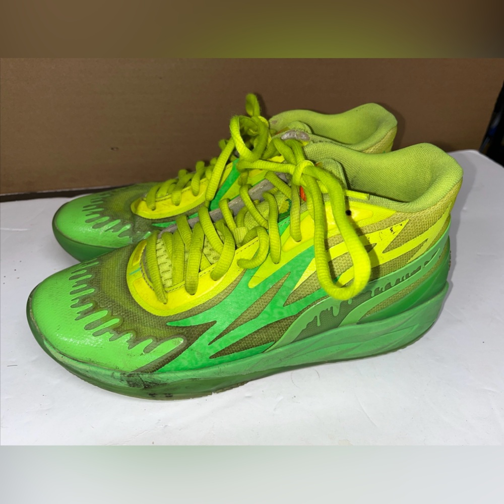Size 8.5 PUMA Nickelodeon x MB.02 Slime LeMelo Melo
